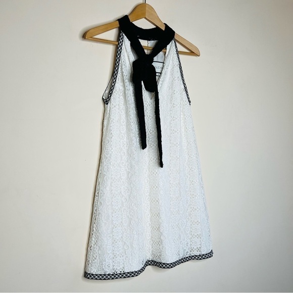 Alexis Genevieve Dress in Black & White Lace - Picture 7 of 15